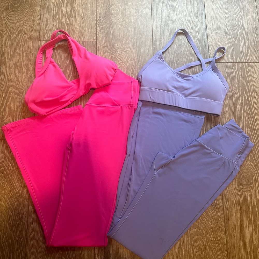 Activewear Bundle Hot Pink and Periwinkle- 4 items